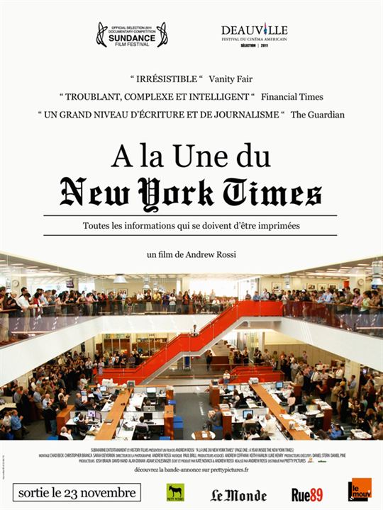 A la une du New York Times : Affiche