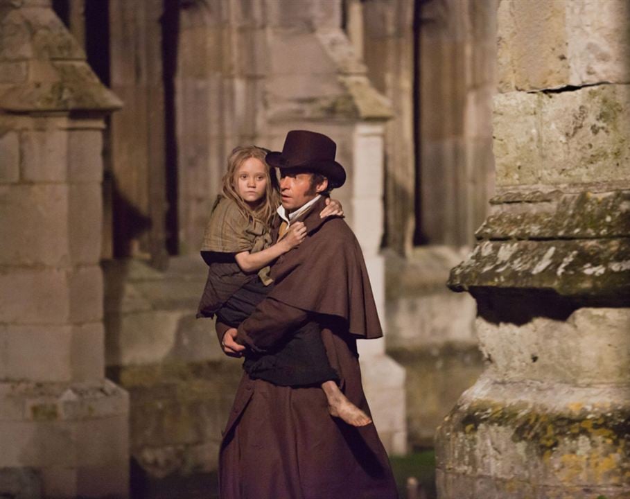 Les Misérables : Photo Hugh Jackman, Isabelle Allen