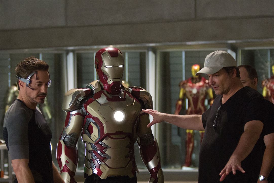 Iron Man 3 : Photo Shane Black, Robert Downey Jr.