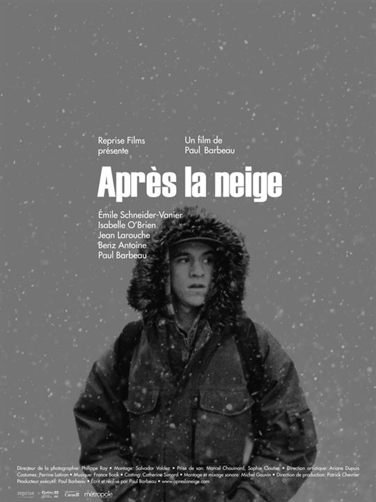 Après la neige : Affiche