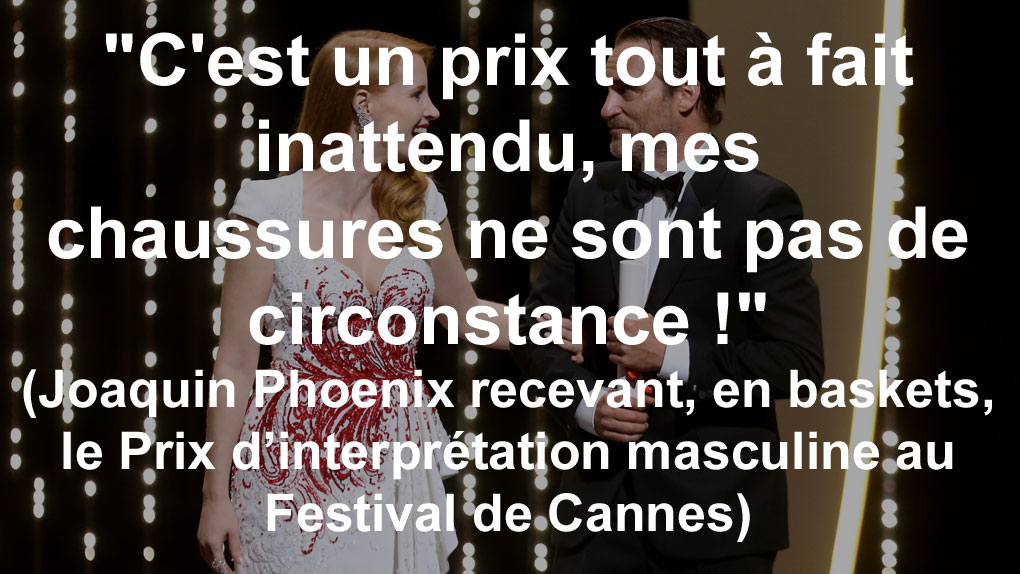 Joaquin Phoenix désarçonné par son prix à Cannes