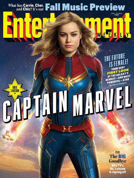 La couverture d'"Entertainment Weekly" consacrée à "Captain Marvel"