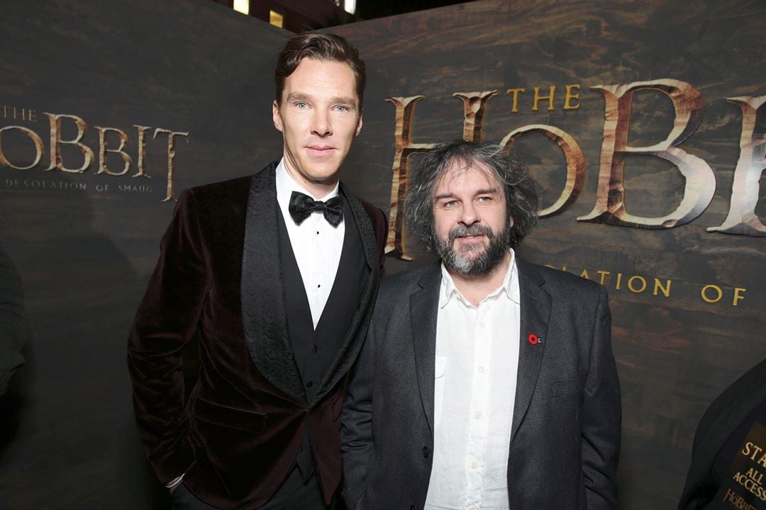 Le Hobbit : la Désolation de Smaug : Photo promotionnelle Benedict Cumberbatch, Peter Jackson