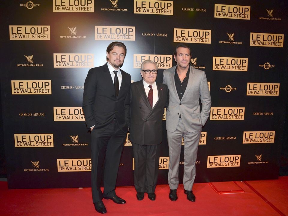 Le Loup de Wall Street : Photo promotionnelle Jean Dujardin, Leonardo DiCaprio, Martin Scorsese