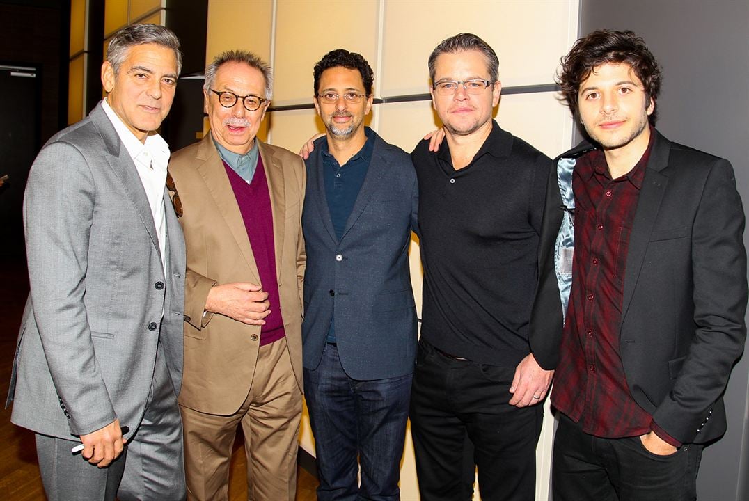 Monuments Men : Photo promotionnelle Matt Damon, George Clooney, Grant Heslov, Dimitri Leonidas