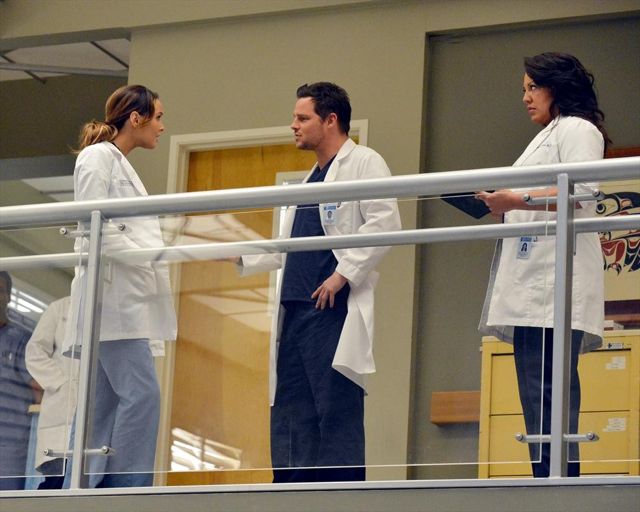 Grey's Anatomy : Photo Sara Ramirez, Camilla Luddington, Justin Chambers (I)