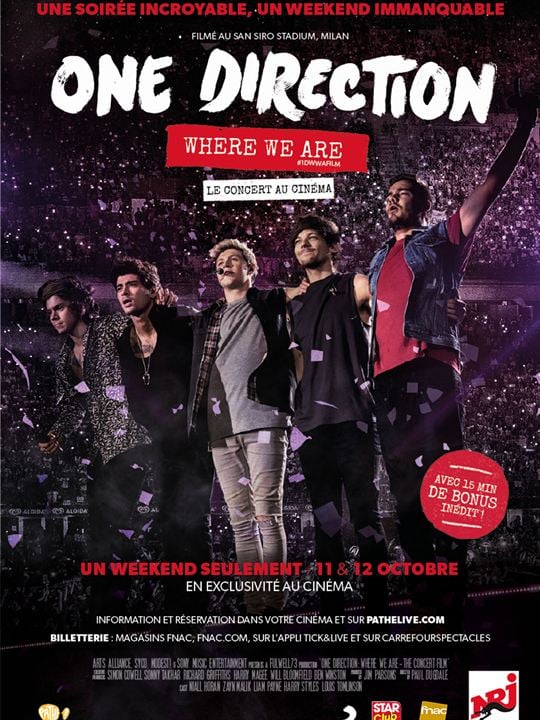 One Direction: Where We Are – The Concert Film : Affiche