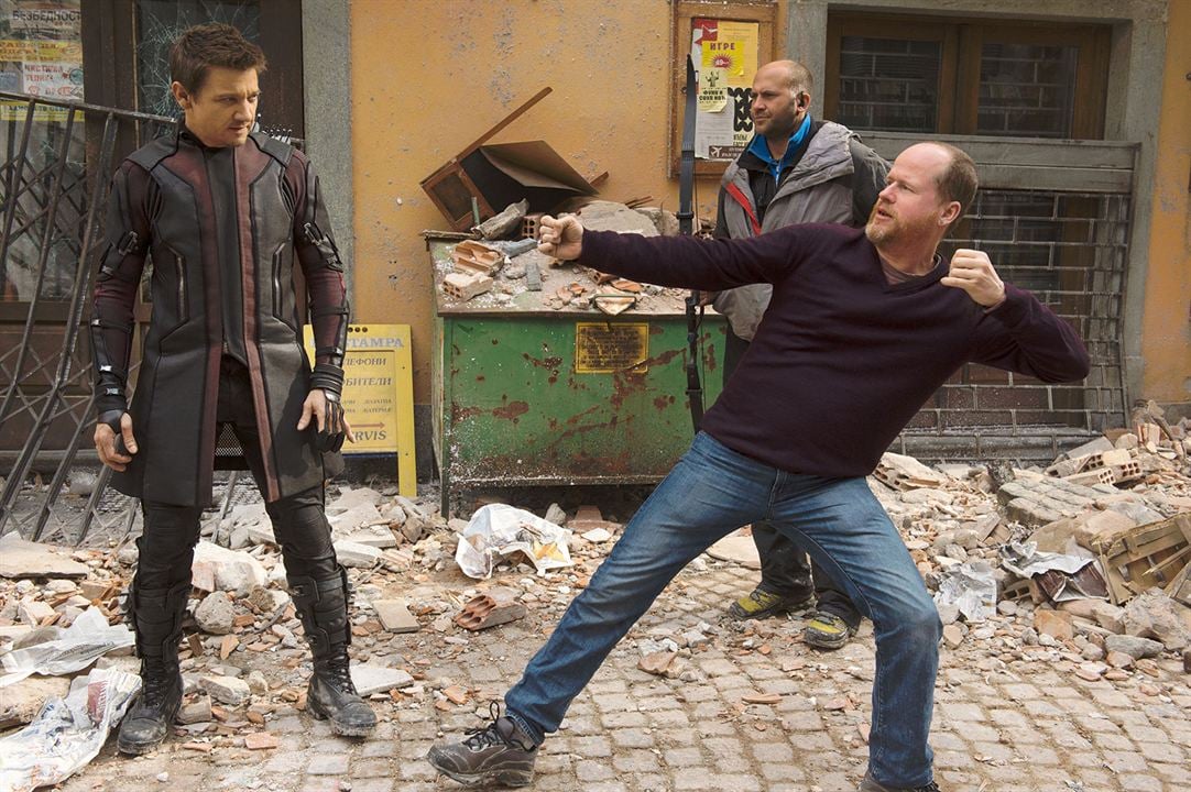 Avengers : L'ère d'Ultron : Photo Joss Whedon, Jeremy Renner