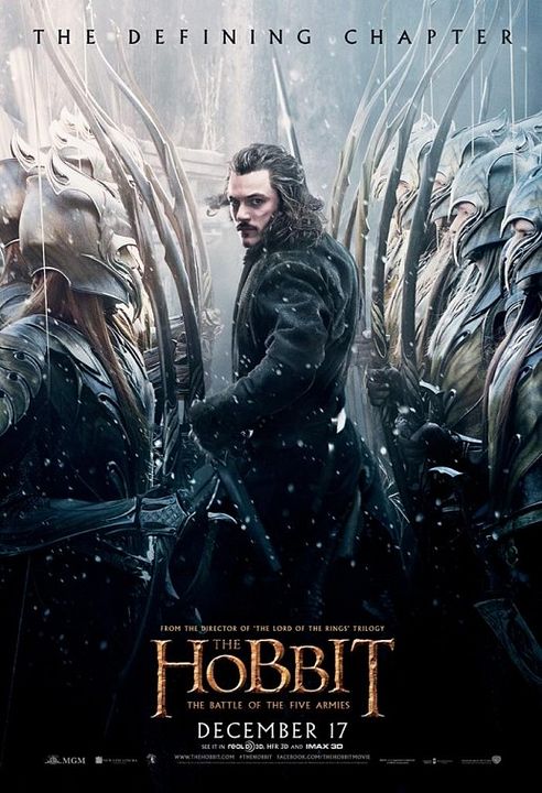 Le Hobbit : la Bataille des Cinq Armées : Affiche