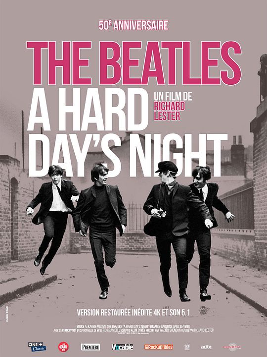 A Hard Day’s night (Quatre garçons dans le vent) : Affiche