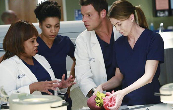 Grey's Anatomy : Photo Kelly McCreary, Justin Chambers (I), Chandra Wilson, Ellen Pompeo