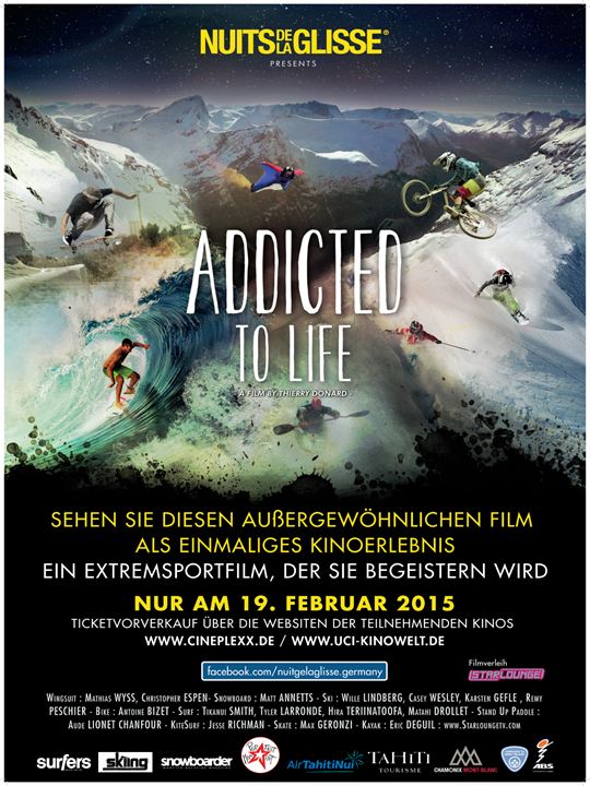 Nuit de la Glisse: Addicted to Life : Affiche