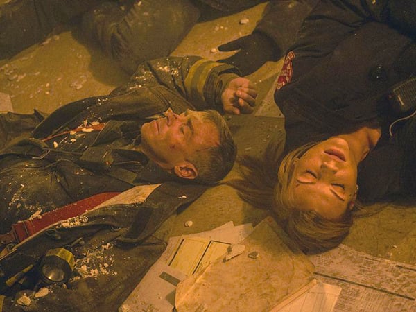 Chicago Fire : Photo David Eigenberg, Kara Killmer