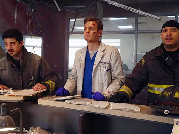 Chicago Fire : Photo Joe Minoso, Yuri Sardarov, Nick Gehlfuss