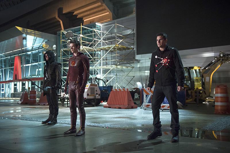 Flash (2014) : Photo Stephen Amell, Grant Gustin, Robbie Amell