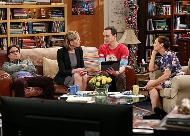 The Big Bang Theory : Photo Jim Parsons, Johnny Galecki, Laurie Metcalf, Christine Baranski