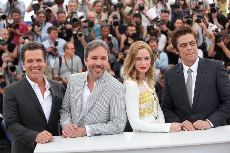  - édition 68 : Photo promotionnelle Benicio Del Toro, Emily Blunt, Denis Villeneuve, Josh Brolin
