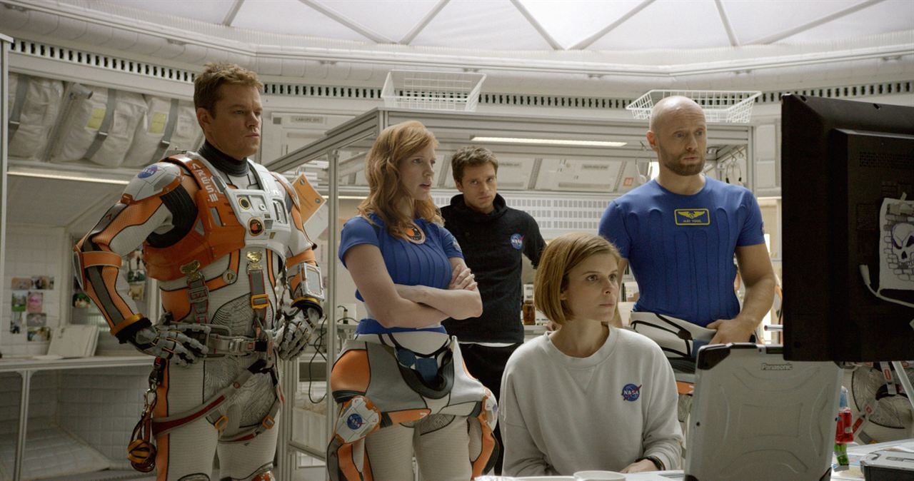 Seul sur Mars : Photo Sebastian Stan, Jessica Chastain, Matt Damon, Aksel Hennie, Kate Mara