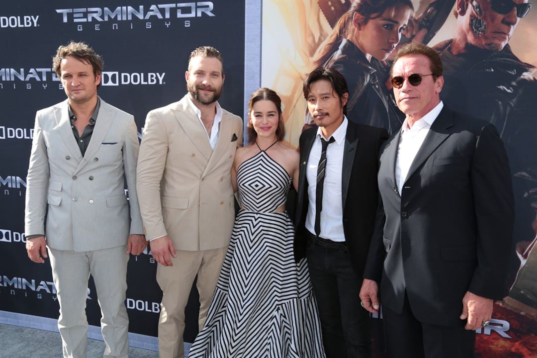 Terminator Genisys : Photo promotionnelle Arnold Schwarzenegger, Jason Clarke, Jai Courtney, Emilia Clarke, Lee Byung-Hun