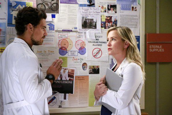 Grey's Anatomy : Photo Jessica Capshaw, Giacomo Gianniotti