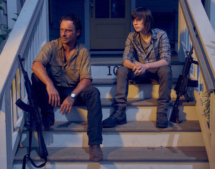 Photo Chandler Riggs, Andrew Lincoln