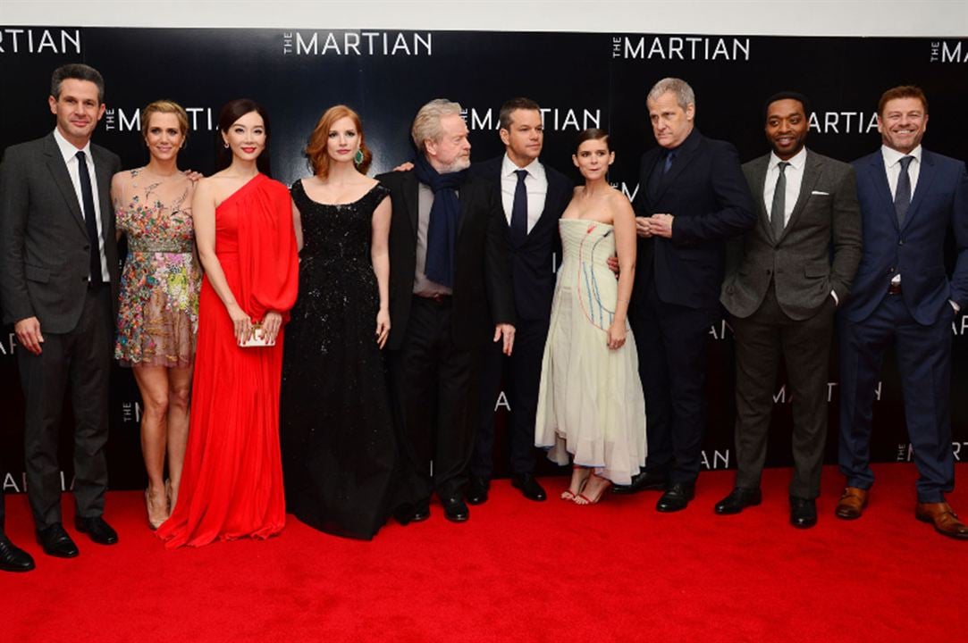 Seul sur Mars : Photo promotionnelle Chiwetel Ejiofor, Jessica Chastain, Matt Damon, Ridley Scott, Chen Shu, Kate Mara