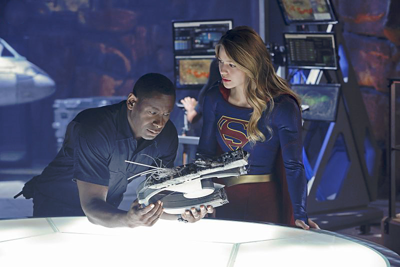 Supergirl : Photo David Harewood, Melissa Benoist