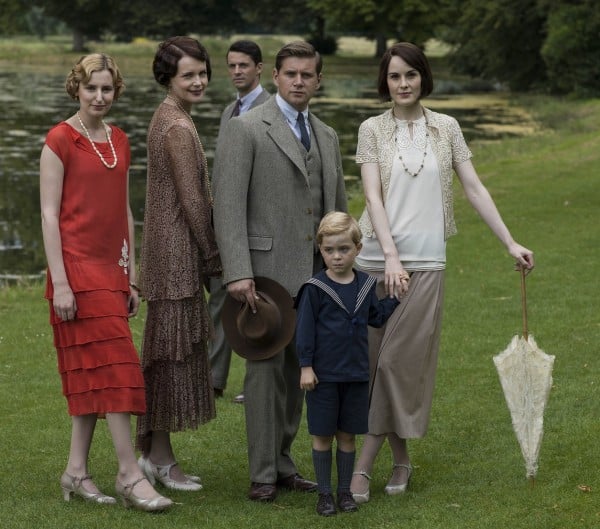 Downton Abbey : Photo Elizabeth McGovern, Michelle Dockery, Laura Carmichael, Matthew Goode, Allen Leech