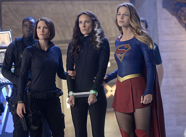 Supergirl : Photo Laura Benanti, Melissa Benoist, Chyler Leigh
