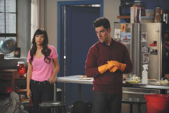 New Girl : Photo Max Greenfield, Hannah Simone