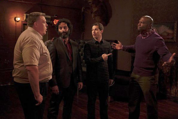 Brooklyn Nine-Nine : Photo Andy Samberg, Jason Mantzoukas, Terry Crews, Joel McKinnon Miller