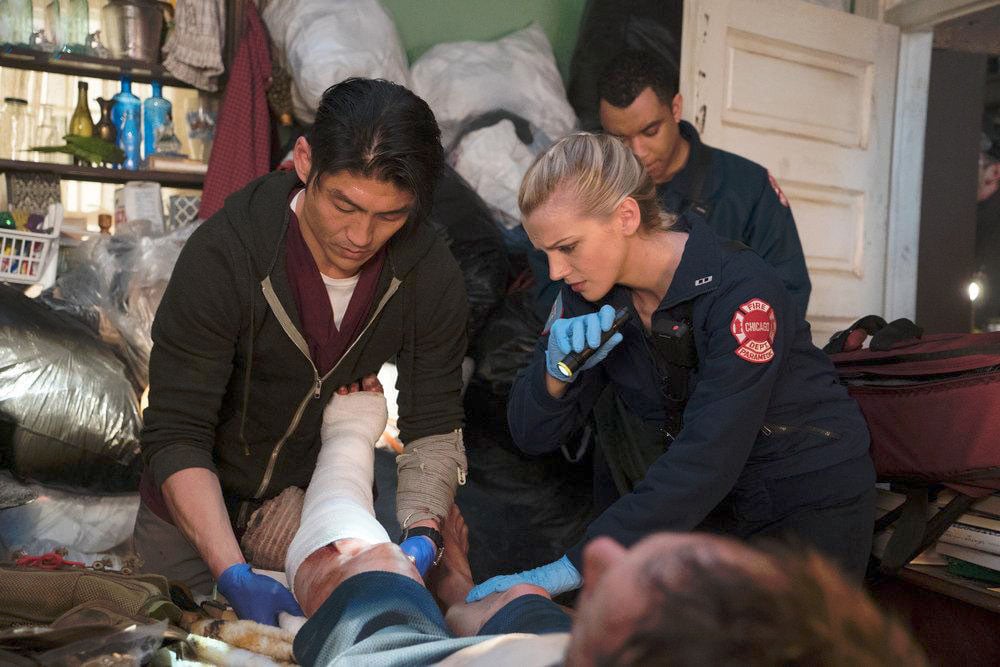 Chicago Med : Photo Kara Killmer, Brian Tee