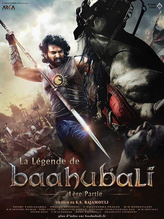 Affiche du film La Légende de Baahubali : 1ère Partie - Photo 1 sur 9