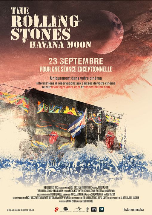 Ciné Music Festival : Rolling Stones in Cuba - Havana Moon - 2017 : Affiche