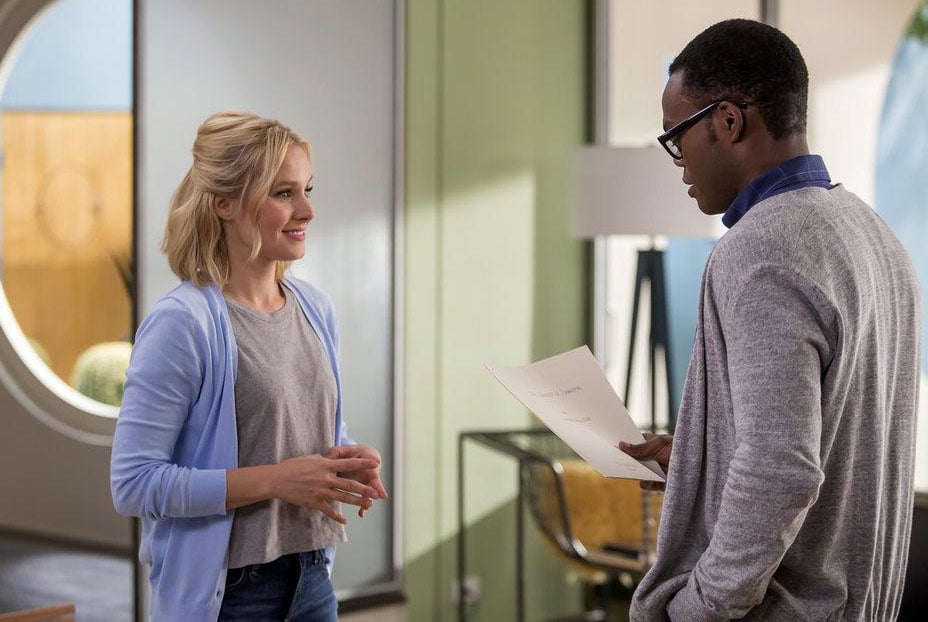 The Good Place : Photo Kristen Bell, William Jackson Harper