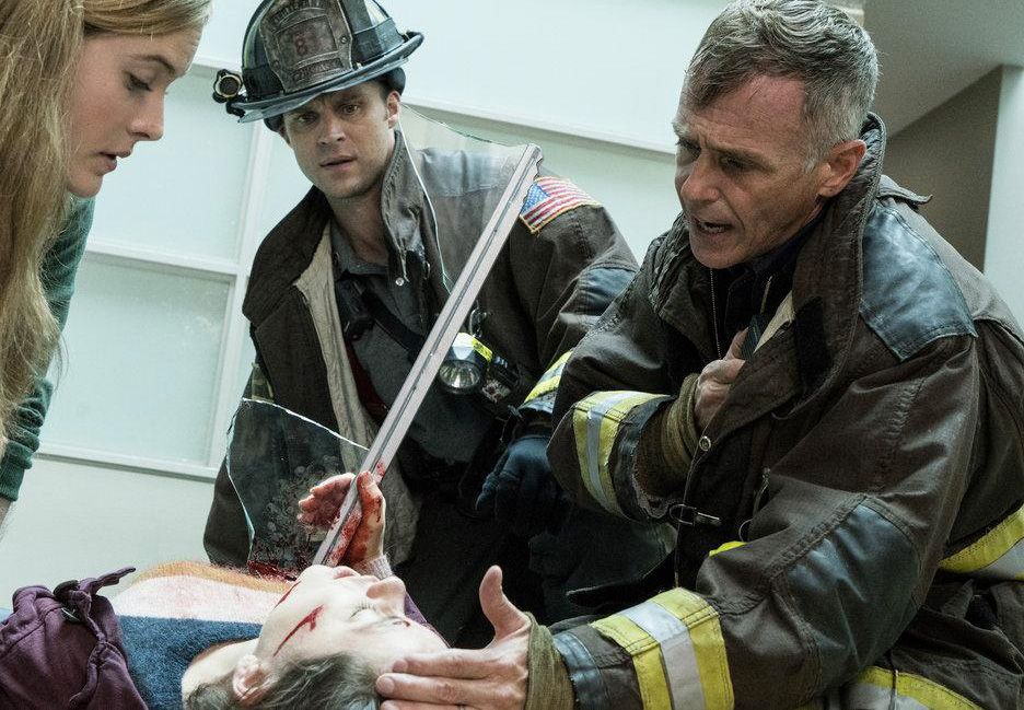 Chicago Fire : Photo David Eigenberg, Jesse Spencer