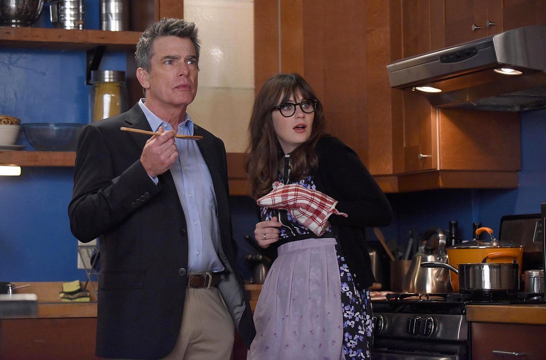 New Girl : Photo Zooey Deschanel, Peter Gallagher