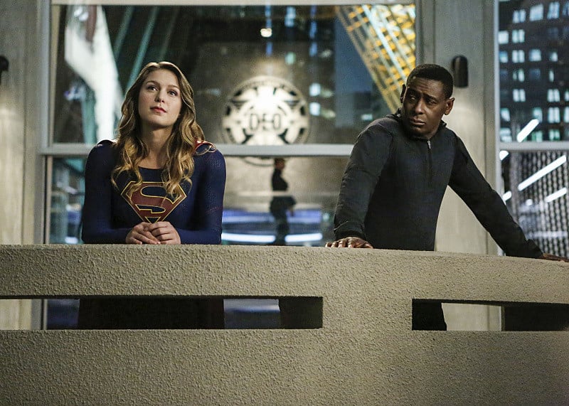 Supergirl : Photo David Harewood, Melissa Benoist