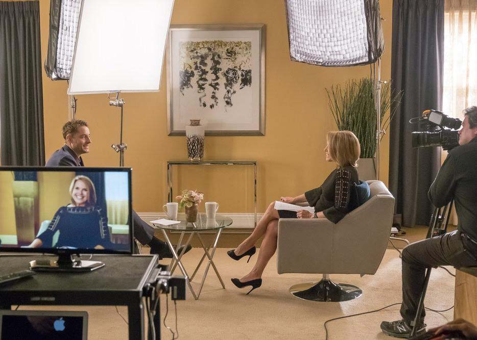 This is Us : Photo Katie Couric, Justin Hartley