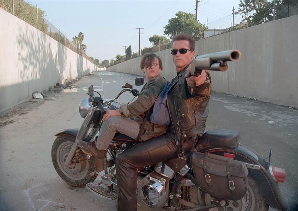 Terminator 2 : le Jugement Dernier : Photo Arnold Schwarzenegger, Edward Furlong