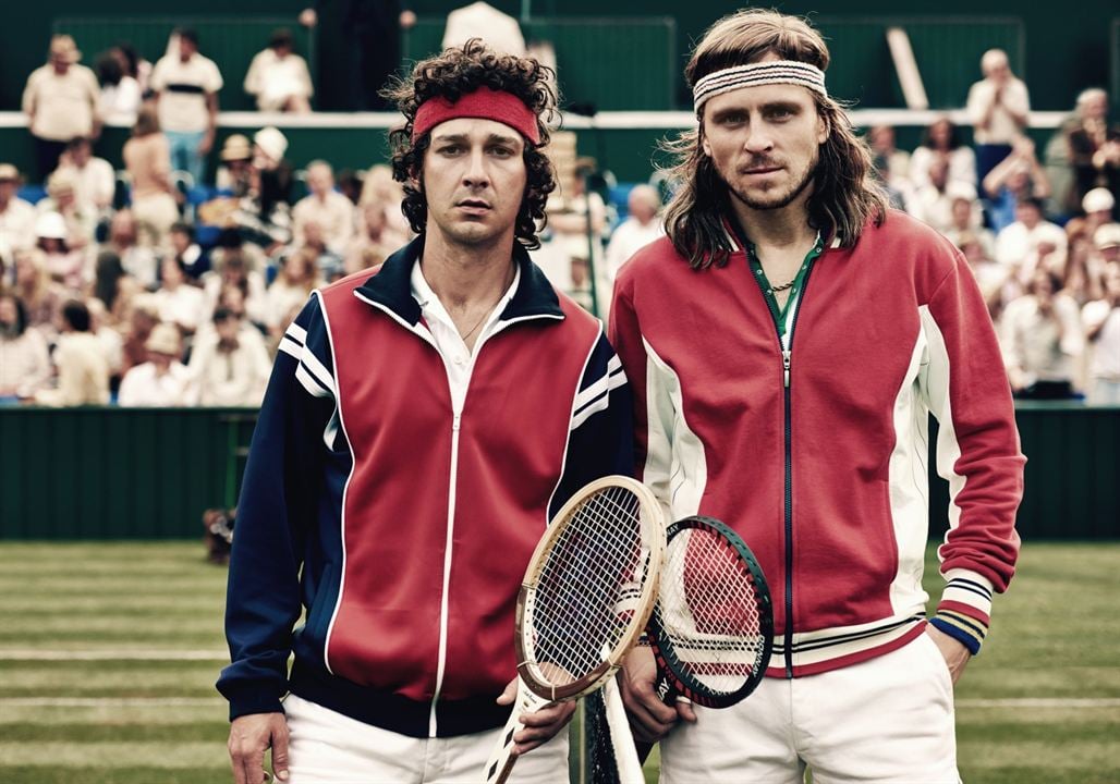 Borg/McEnroe : Photo Sverrir Gudnason, Shia LaBeouf