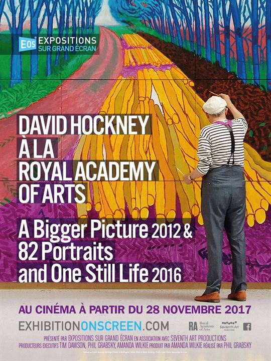 David Hockney à la Royal Academy of Arts : A Bigger Picture 2012 & 82 Portraits and One Still Life 2016 : Affiche