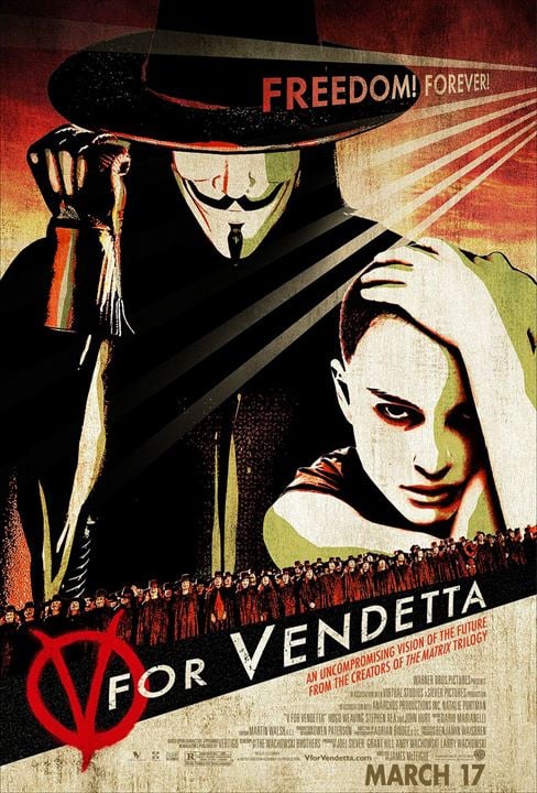 V pour Vendetta : Affiche James McTeigue