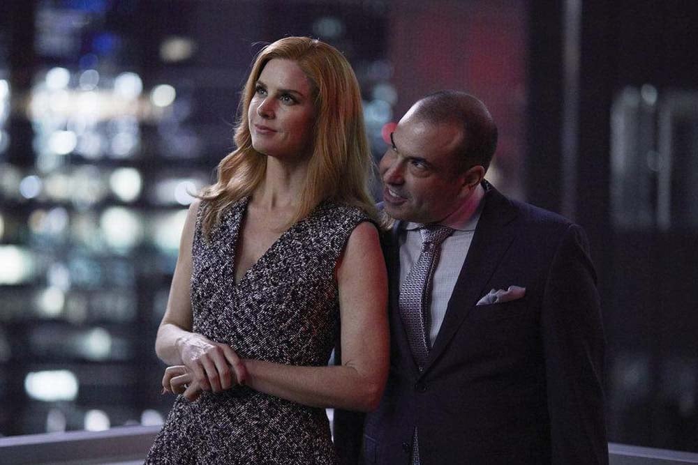 Suits : avocats sur mesure : Photo Sarah Rafferty, Rick Hoffman