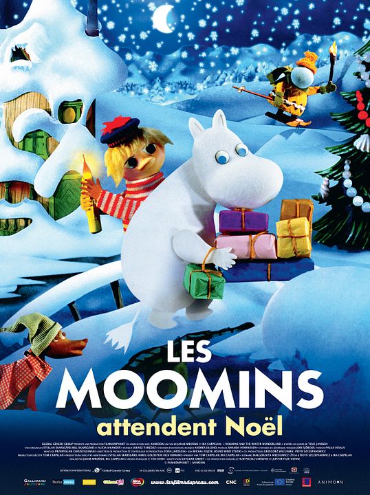 Les Moomins attendent Noël : Affiche