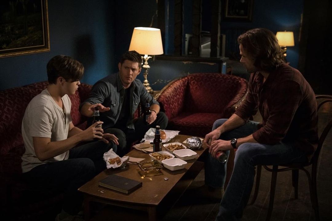 Supernatural : Photo Jared Padalecki, Jensen Ackles, Alexander Calvert