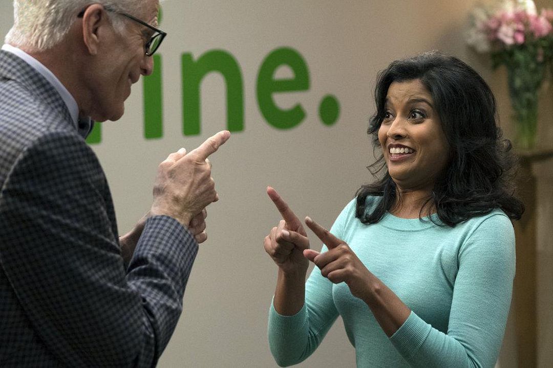 The Good Place : Photo Ted Danson, Tiya Sircar