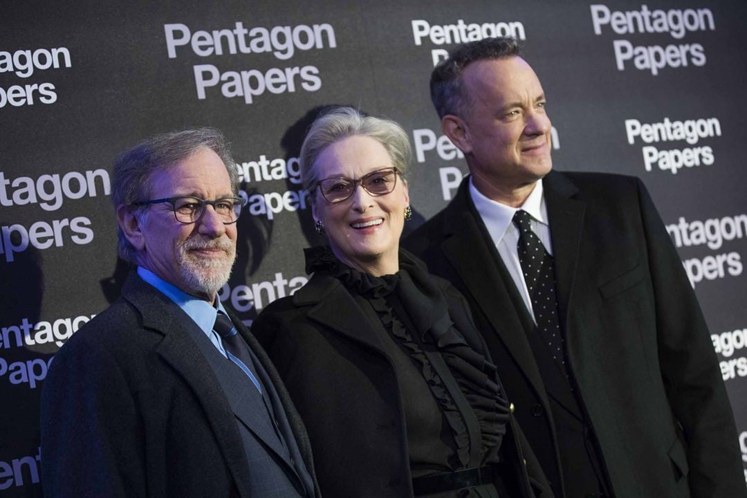 Pentagon Papers : Photo promotionnelle Tom Hanks, Steven Spielberg, Meryl Streep