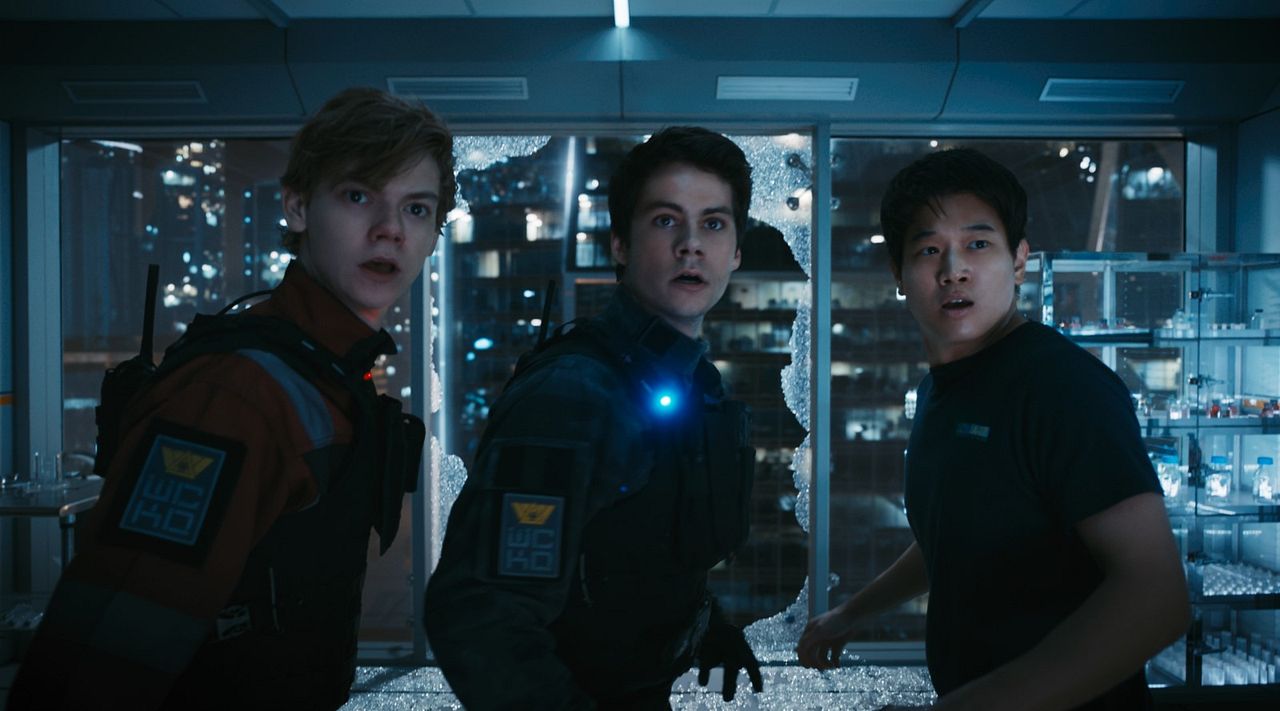 Le Labyrinthe : le remède mortel : Photo Thomas Brodie-Sangster, Dylan O'Brien, Ki Hong Lee
