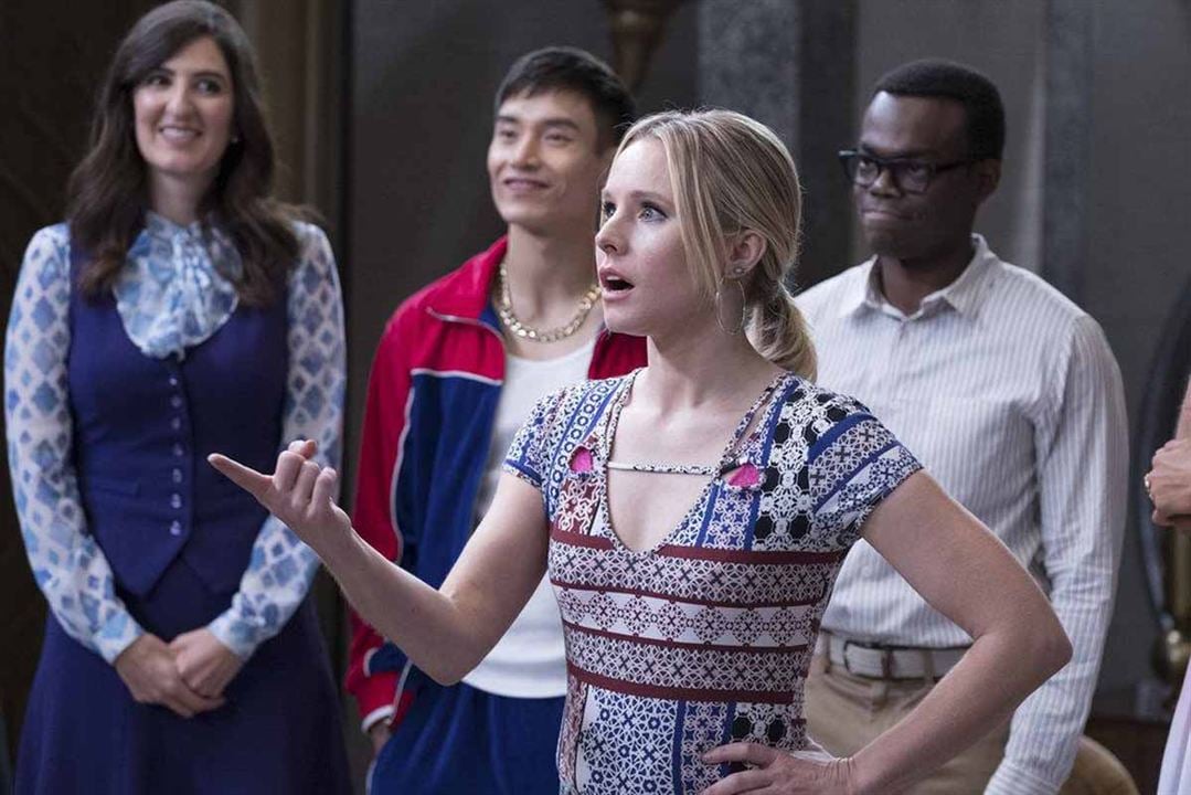 The Good Place : Photo Kristen Bell, William Jackson Harper, Manny Jacinto, D'Arcy Carden